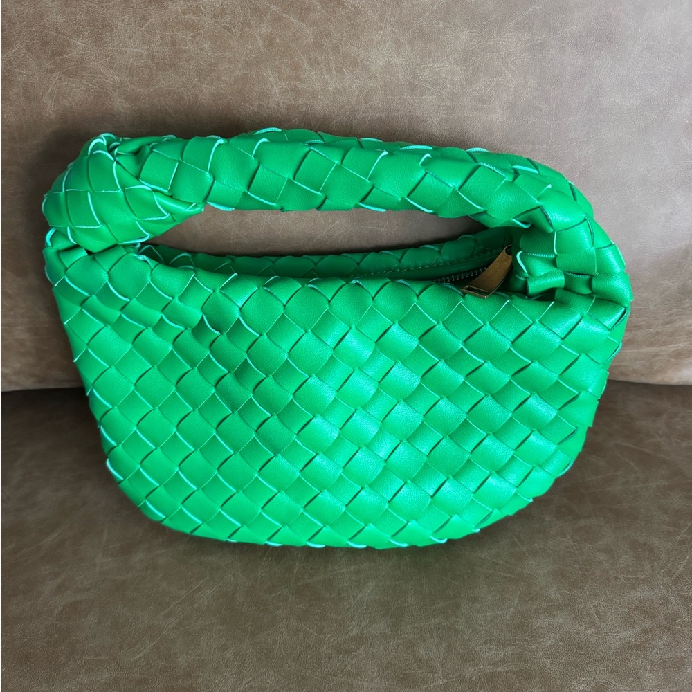 Green Woven Handbag